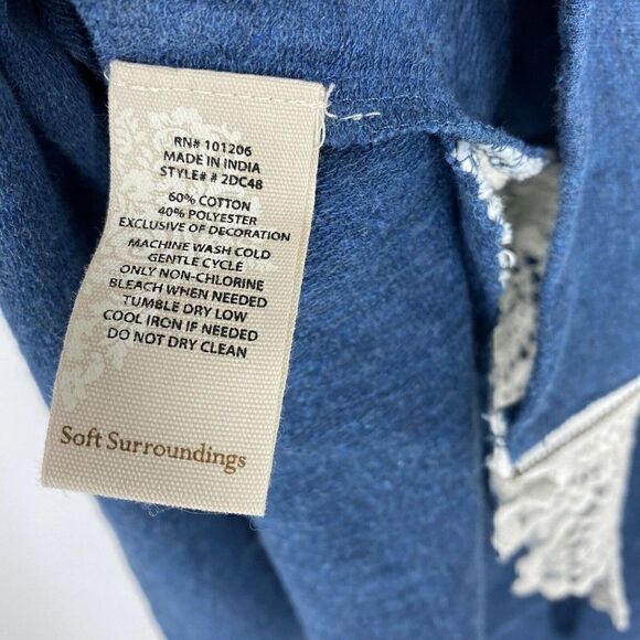 Soft Surroundings Darcy Sweatshirt Lace - Picture 6 of 6